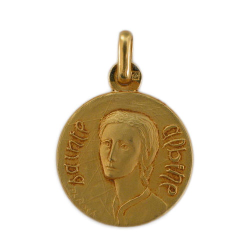 Lot De 10 Médailles De Saint Benoît Bénies - Argenté, 1 Cm, Avec Anneau Pour Bracelet - Zamak - 5